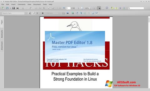 Ekraanipilt Master PDF Editor Windows 10