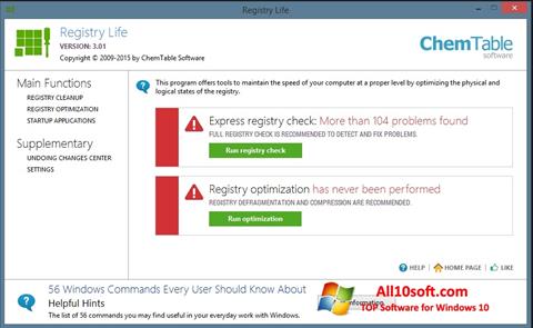 Ekraanipilt Registry Life Windows 10