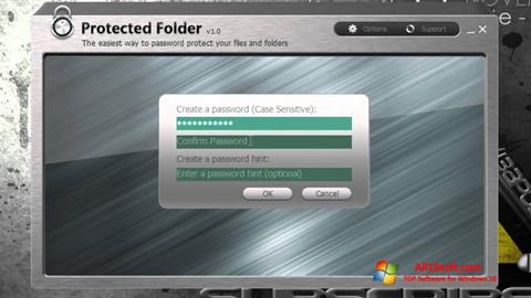 Ekraanipilt Protected Folder Windows 10