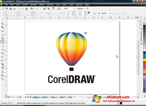 Ekraanipilt CorelDRAW Windows 10