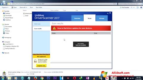 Ekraanipilt DriverScanner Windows 10