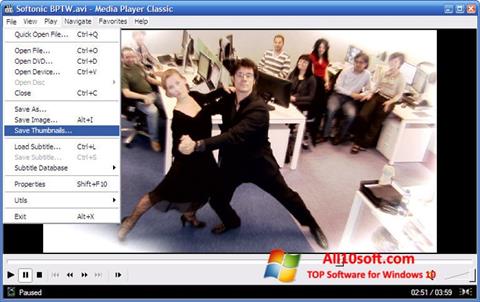 Ekraanipilt Media Player Classic Windows 10