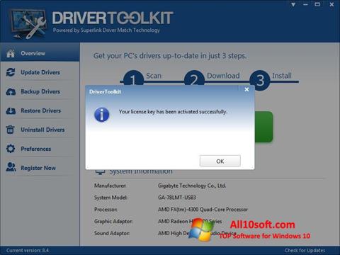 Ekraanipilt Driver Toolkit Windows 10
