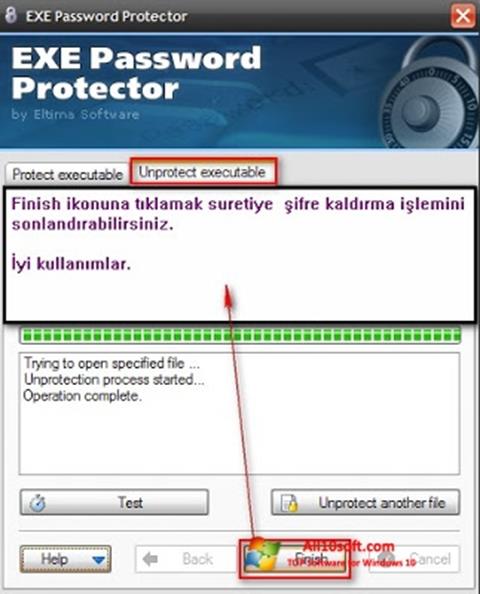 Ekraanipilt EXE Password Windows 10