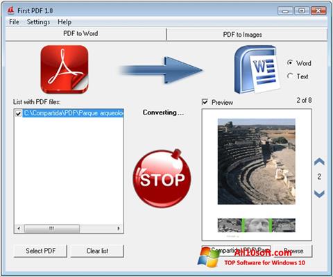 Ekraanipilt First PDF Windows 10