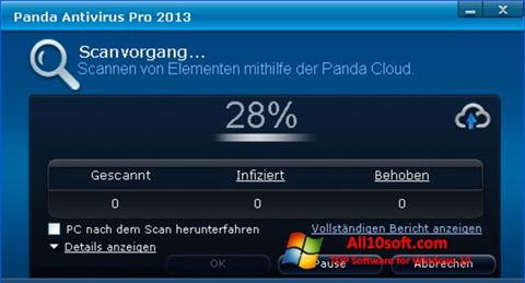 Ekraanipilt Panda Antivirus Pro Windows 10