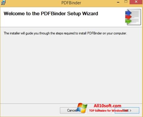 Ekraanipilt PDFBinder Windows 10