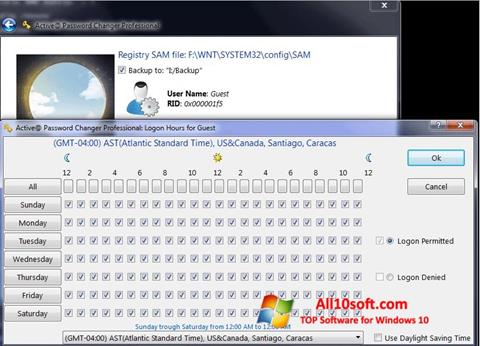 Ekraanipilt Active Password Changer Windows 10