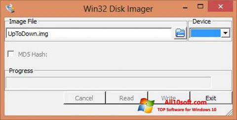Ekraanipilt Win32 Disk Imager Windows 10