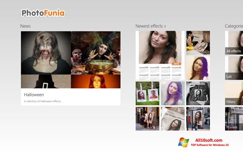 Ekraanipilt PhotoFunia Windows 10