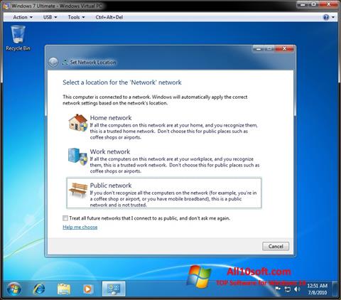 Ekraanipilt Windows Virtual PC Windows 10