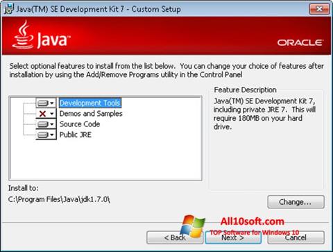 Ekraanipilt Java Development Kit Windows 10