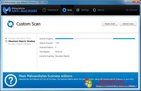 Ekraanipilt Malwarebytes Anti-Malware Free Windows 10