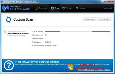 Ekraanipilt Malwarebytes Anti-Malware Windows 10