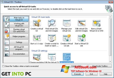 Ekraanipilt Virtual CD Windows 10