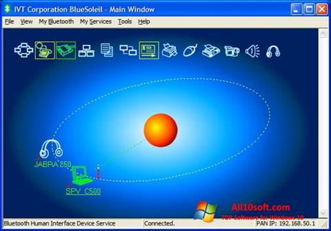 Ekraanipilt BlueSoleil Windows 10