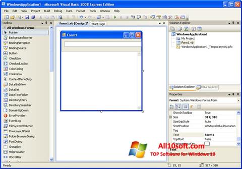 Ekraanipilt Microsoft Visual Basic Windows 10