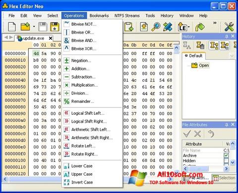 Ekraanipilt Hex Editor Neo Windows 10