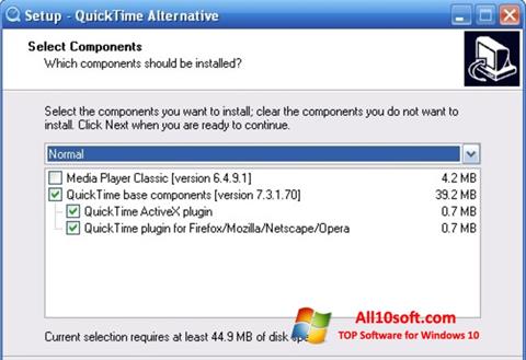 Ekraanipilt QuickTime Alternative Windows 10