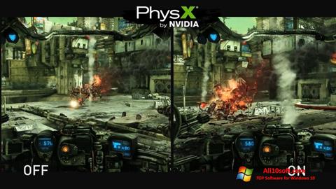 Ekraanipilt NVIDIA PhysX Windows 10