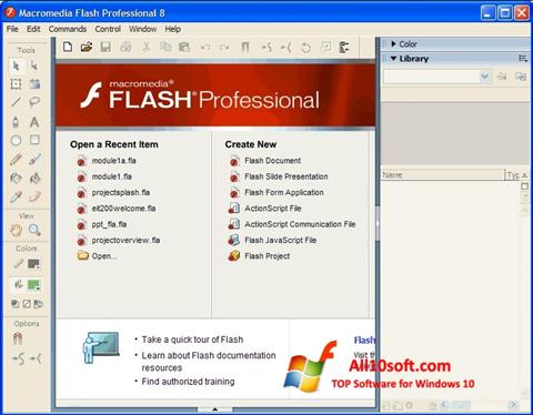 Ekraanipilt Macromedia Flash Player Windows 10