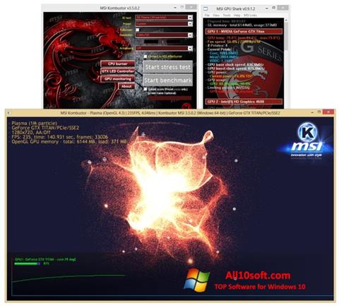 Ekraanipilt MSI Kombustor Windows 10