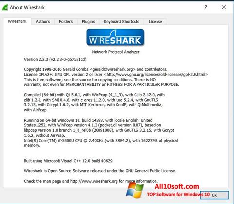 Ekraanipilt Wireshark Windows 10