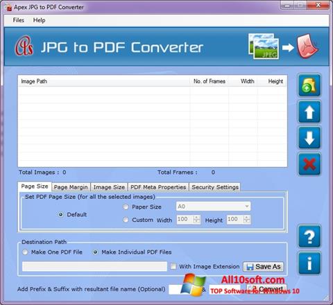 Ekraanipilt JPG to PDF Converter Windows 10