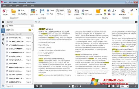 Ekraanipilt ABBYY PDF Transformer Windows 10